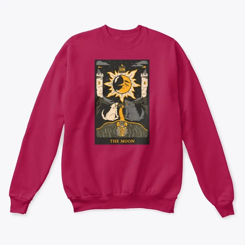 M.Raven Unisex the Moon Tarot Sweatshirt