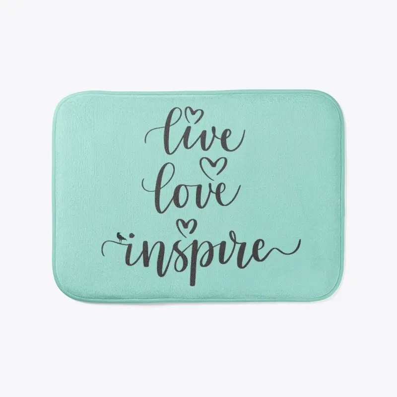 M. Raven Live, Love, Inspire Bath Mat