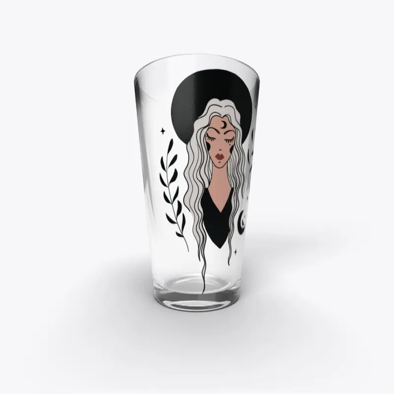 M. Raven Witch theme Pint Glass